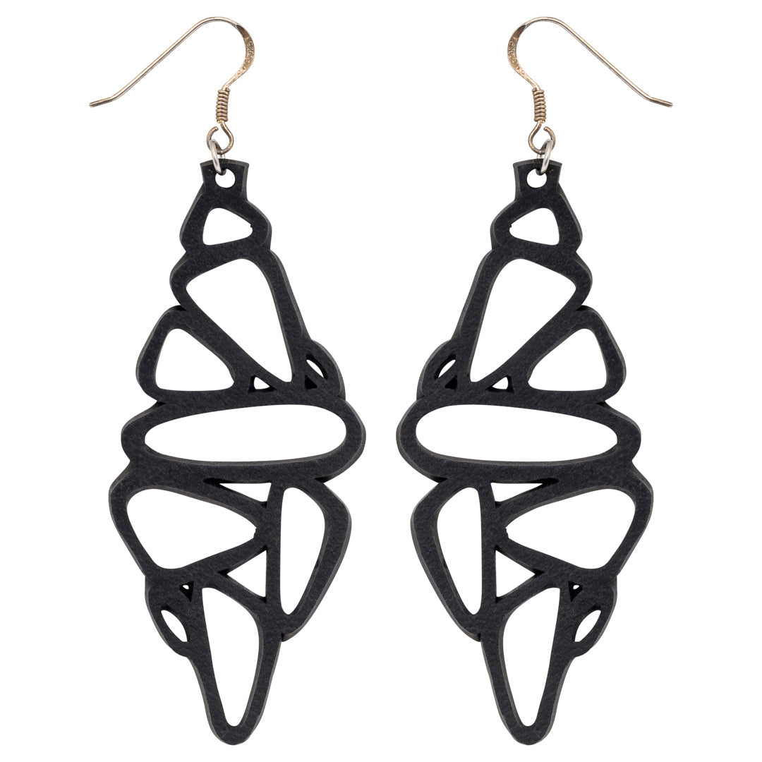 Pebble Recycled Rubber Earrings - Eco-Friendly Jewellery