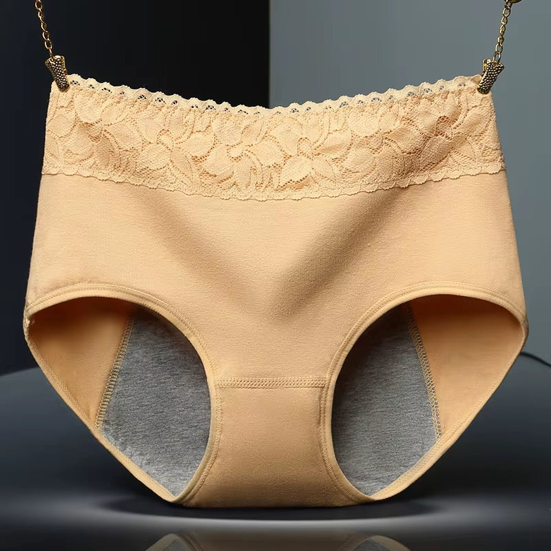 Menstrual Period Panties Women Cotton Leak Proof Underwear Period Panties Health Seamless Female Briefs in the High Waist Warm